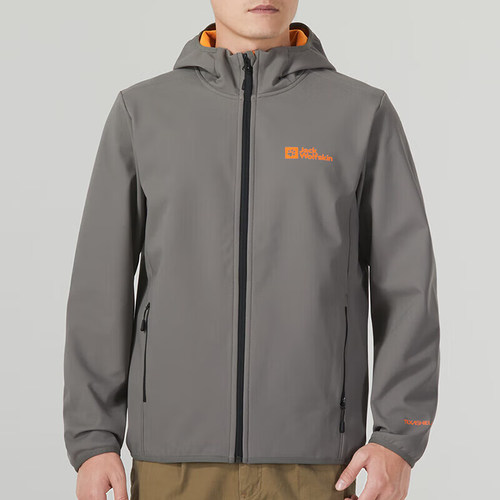 狼爪男士连帽软壳夹克