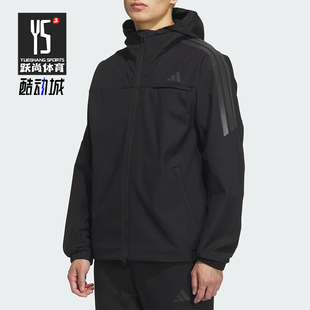 JKT男士 Adidas WARM 运动三条纹连帽外套KA1307 阿迪达斯正品