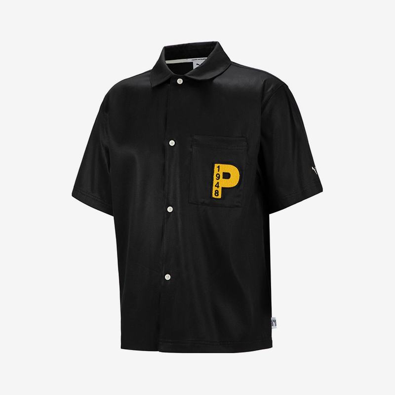 Puma/彪马正品夏季男女运动翻领宽松户外透气休闲衬衫539660-01