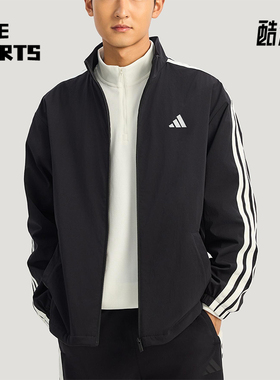 Adidas/阿迪达斯正品2025冬季款男士日常立领耐穿休闲外套KR2517