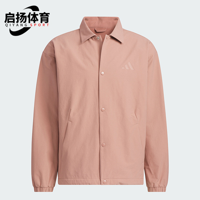 阿迪达斯男士翻领宽松保暖外套