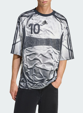 Adidas/阿迪达斯正品ADILENIUM男士透气圆领宽松耐穿短袖KF8523