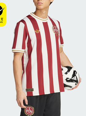 Adidas/阿迪达斯正品夏季三叶草男士时尚经典足球短袖T恤JG6350