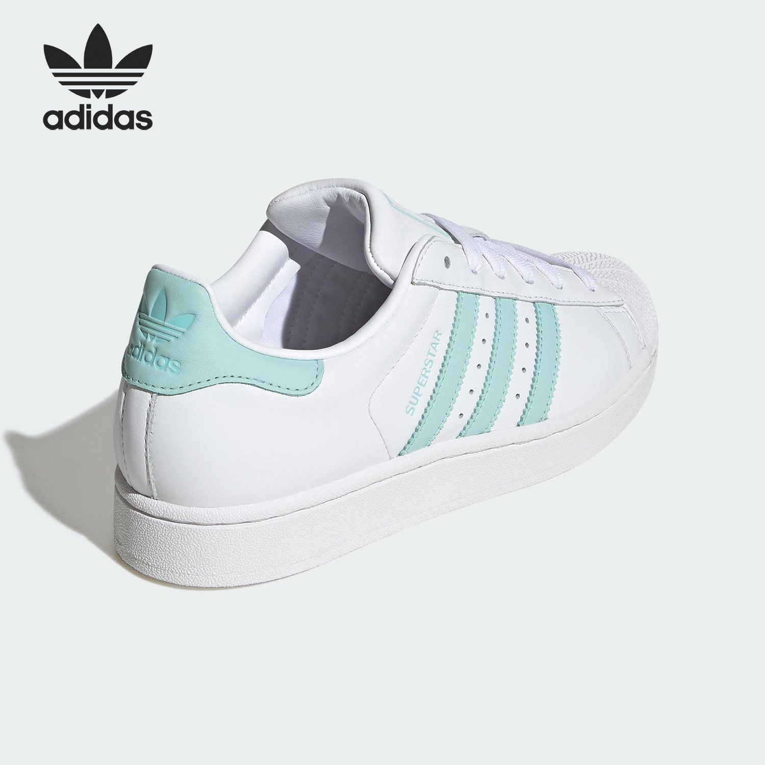 Adidas/阿迪达斯官方正品三叶草女士经典复古耐磨低帮板鞋JH7060
