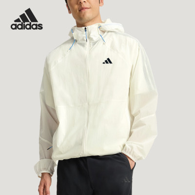 Adidas/阿迪达斯正品夏季男士凉感运动防晒梭织外套KR2513