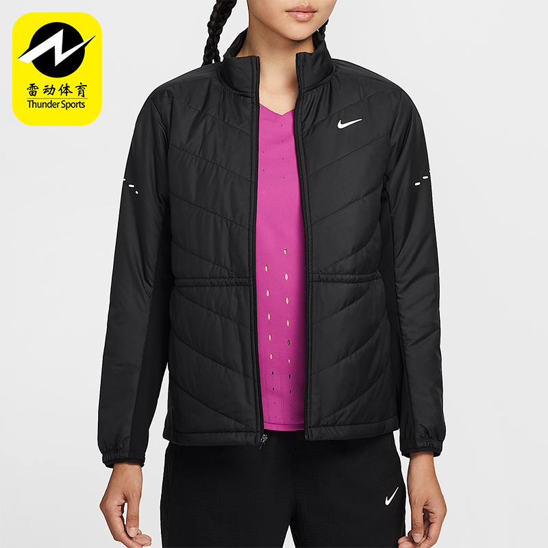 Nike/耐克正品2025冬季女士梭织反光保暖拼接运动棉服HV2745-010