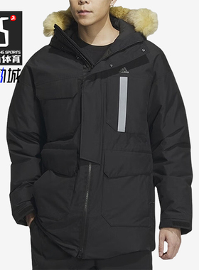 Adidas/阿迪达斯正品2023新款男子防风保暖休闲羽绒服IS0366