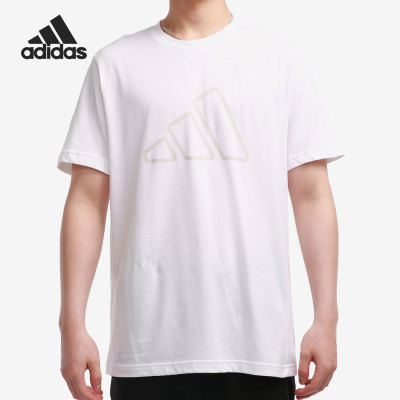 阿迪达斯男子休闲圆领短袖t恤
