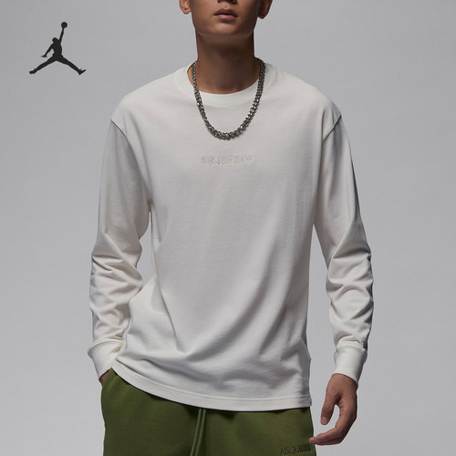 Nike/耐克正品Air Jordan男士圆领休闲运动长袖T恤FJ0703-133
