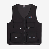 男女复古工装 Puma 新款 夏季 多口袋休闲单马甲537224 彪马正品