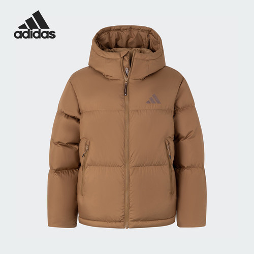 Adidas/阿迪达斯正品新款女士复古户外宽松保暖羽绒服JV6191