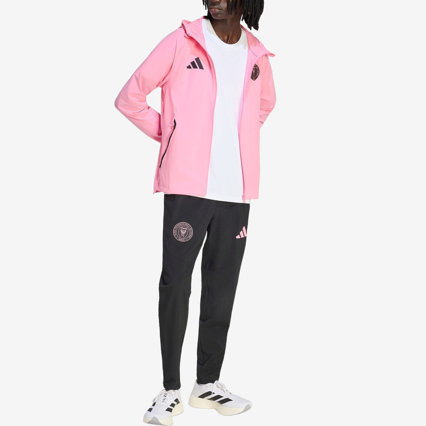 Adidas阿迪达斯正品Tiro男防风连帽修身长袖足球运动风衣JZ2824
