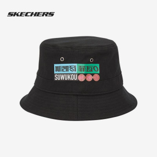 男女字母印花休闲渔夫帽 新款 L121U062 斯凯奇正品 Skechers