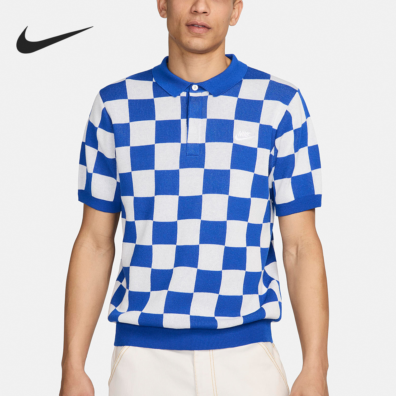 Nike/耐克正品春季新款男士翻领针织透气短袖T恤FN3423-480