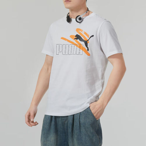 Puma/彪马正品夏季新款男士时尚印花休闲运动短袖682146-02