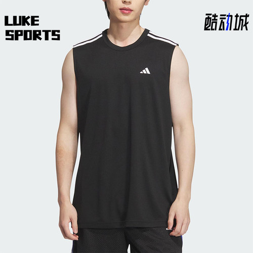 Adidas/阿迪达斯正品2025夏季男士篮球经典运动无袖背心KE5906