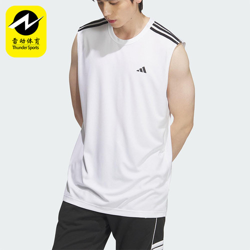 Adidas/阿迪达斯正品2025夏季男女透气经典宽松训练背心KE5907