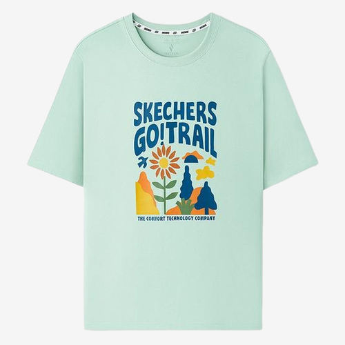 Skechers斯凯奇正品儿童舒适百搭日常穿着短袖T恤L225U196-0684