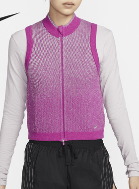 Nike/耐克正品秋季新款女士保暖反光运动跑步马甲FV6423-518