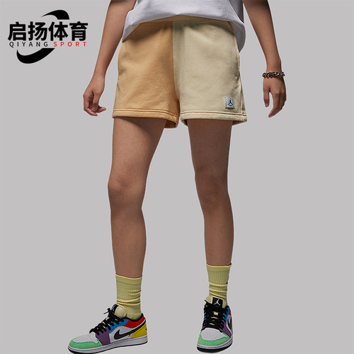 Nike/耐克正品JORDAN女士拼接时尚直筒运动短裤DZ3367-251