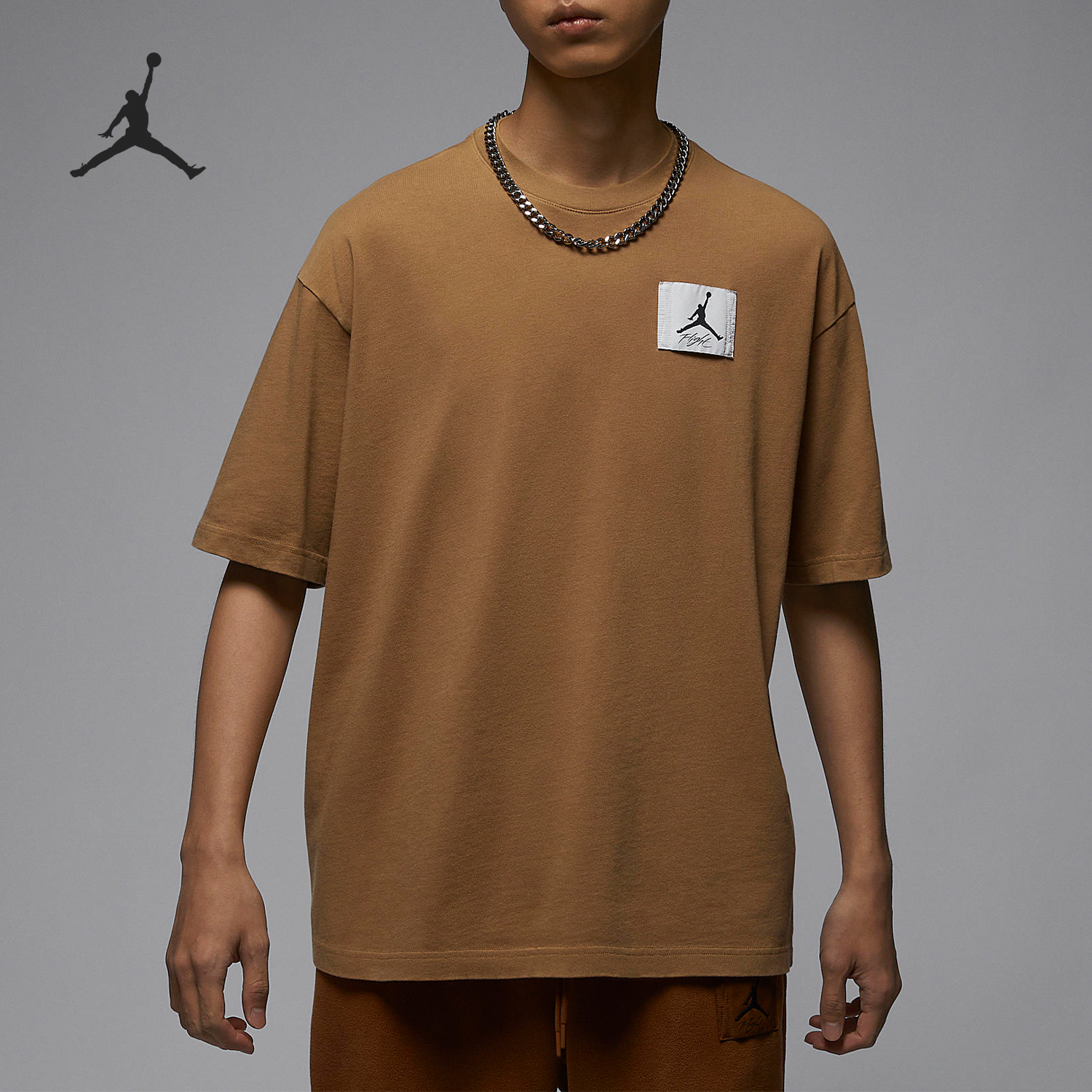 Nike/耐克正品JORDAN男士圆领复古潮流宽松短袖DZ0605-231