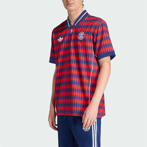 Adidas/阿迪达斯正品三叶草男士V领足球运动透气短袖JM9421