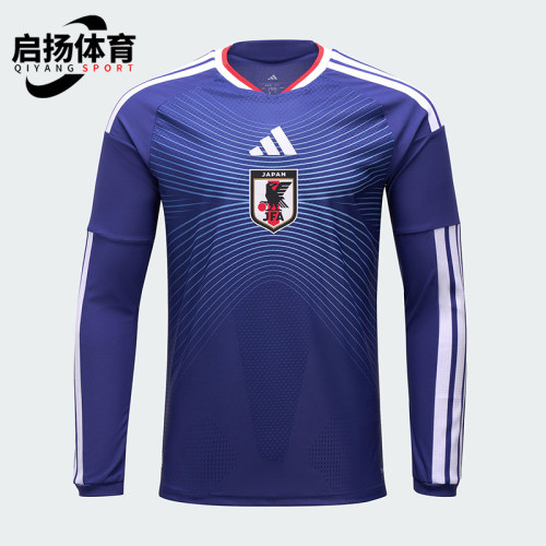 Adidas/阿迪达斯正品日本队男士时尚足球运动修身透气T恤JZ9681