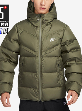 Nike/耐克正品新款男士运动宽松连帽保暖经典羽绒服FZ1103-222