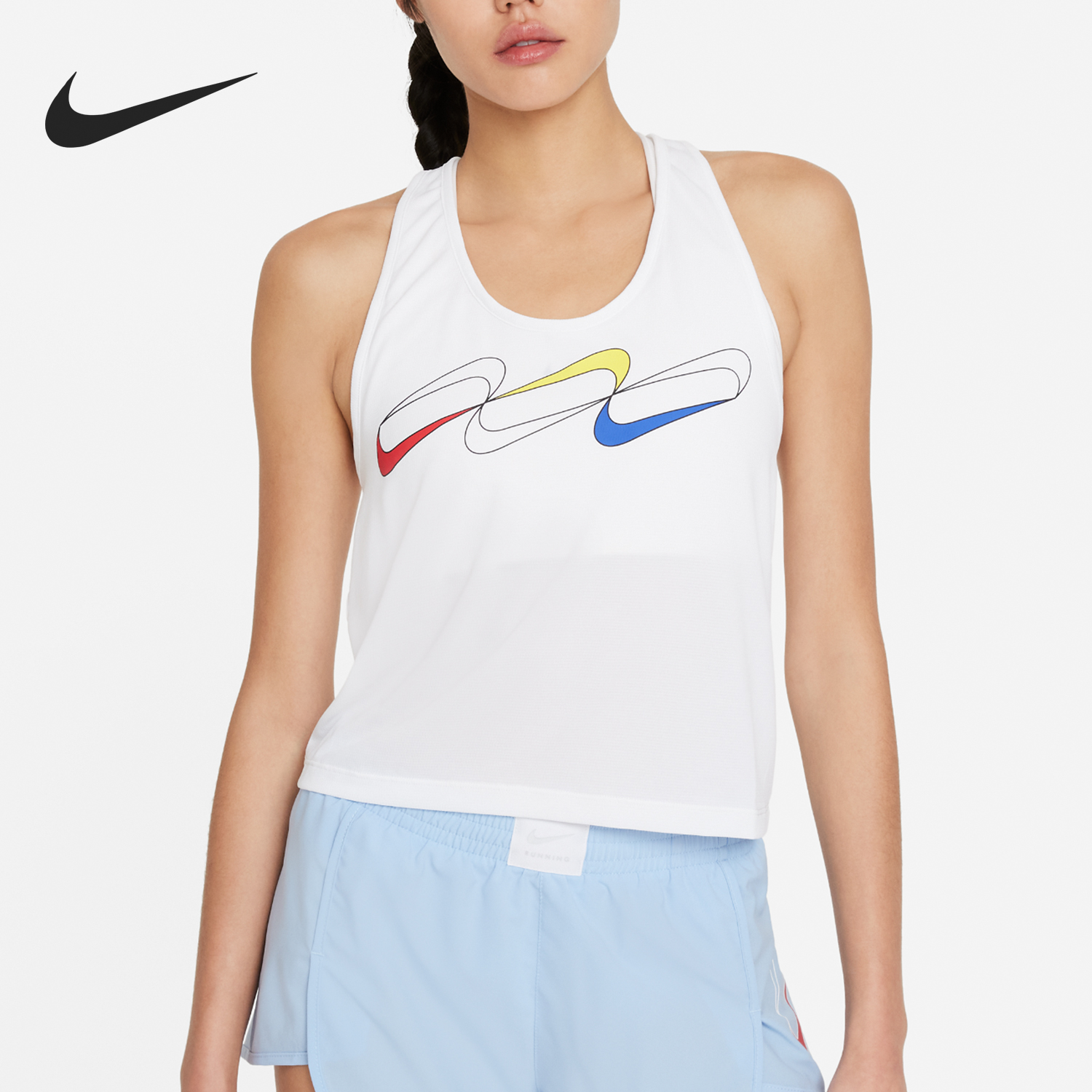 Nike/耐克正品运动女士休闲户外跑步简约无袖背心DD5990-100