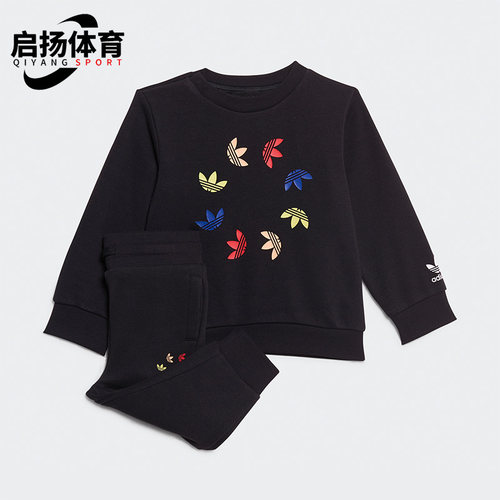 阿迪达斯婴幼童印花运动套装