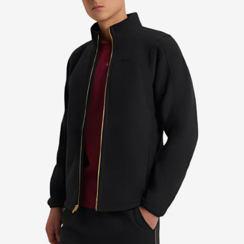 UA/安德玛正品2025新款男士立领保暖针织加绒夹克外套6006004-001