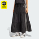 休闲半身裙KC0767 三叶草女士蝴蝶结褶皱经典 Adidas 阿迪达斯正品