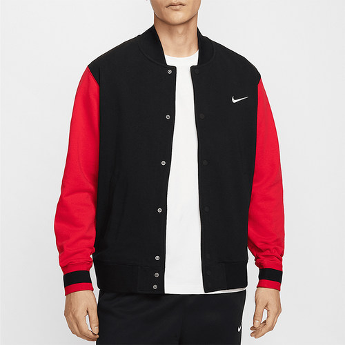 Nike/耐克正品2025新款男士针织薄绒运动拼接外套IB8766-010