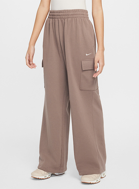 Nike/耐克正品2025冬季款大童经典直筒针织刺绣长裤FZ5550-233