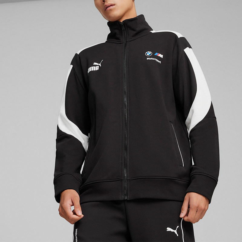 Puma/彪马正品BMW男士宝马赛车拉链立领夹克外套624137-01