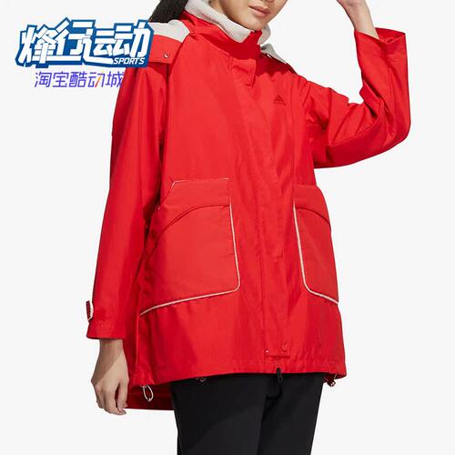 阿迪达斯女子运动摇粒绒连帽外套
