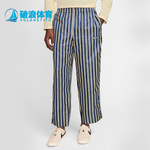 Nike/耐克正品Bode Rec男士休闲训练条纹运动时尚长裤FJ0202-122