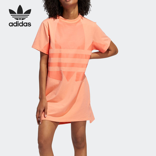 Adidas/阿迪达斯正品三叶草 LRG LOGO DRESS 女装运动裙子FR7172