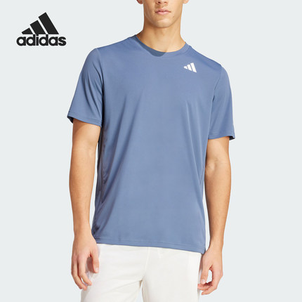 Adidas/阿迪达斯官方正品当季新款男士网球运动短袖圆领T恤IY3218