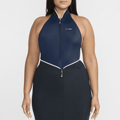 女士运动立领透气休闲舒适连体泳衣HF7810 时尚 475 耐克正品 Nike