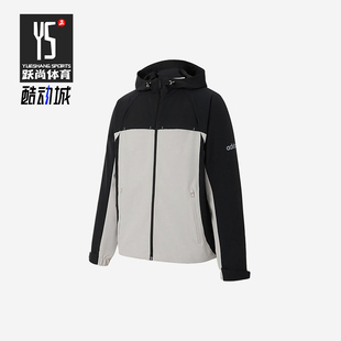 经典 Adidas 男士 2025新款 梭织连帽夹克外套KA2558 阿迪达斯正品