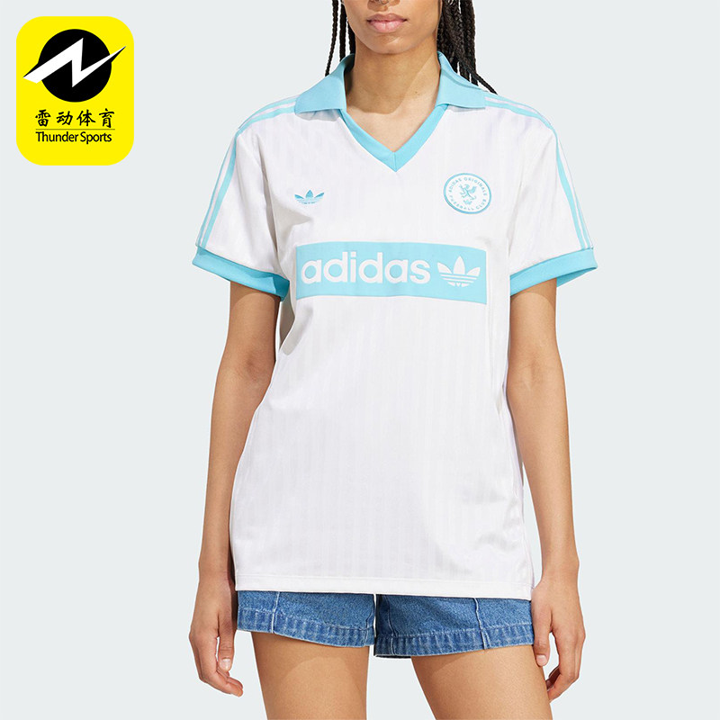 Adidas/阿迪达斯正品夏季三叶草女士轻盈经典短袖POLO衫JZ0848
