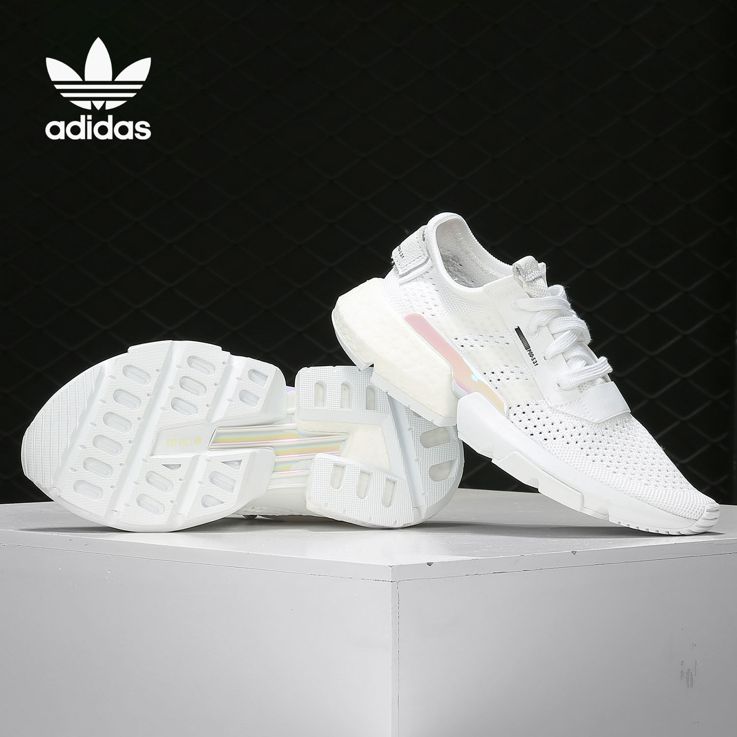 Adidas/阿迪达斯官方正品 三叶草Boost男女经典休闲运动鞋 DB2698