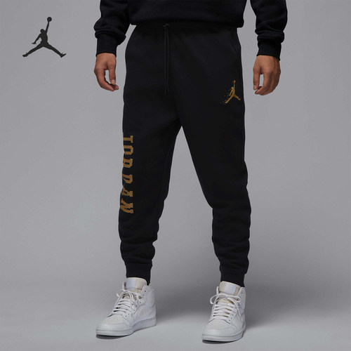 Nike/耐克正品JORDAN男士针织运动保暖束脚长裤FD7468-011