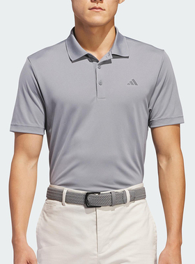 Adidas/阿迪达斯正品夏季男士透气翻领针织运动短袖POLO衫IU4448