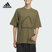 宽松运动休闲短袖 Adidas T恤JD3238 新款 男士 阿迪达斯正品 夏季