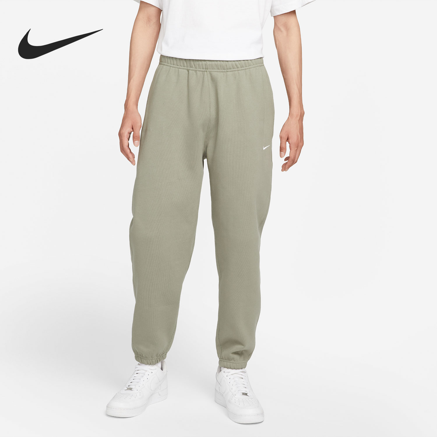 Nike/耐克正品 Solo Swoosh 男子加绒运动休闲长裤DA0330-320