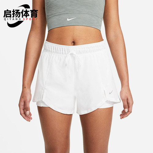 Nike/耐克正品2025女士透气二合一工装梭织跑步短裤DA0454-100