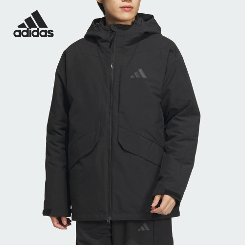 Adidas/阿迪达斯正品新款男士保暖三合一鸭绒羽绒服JY4215