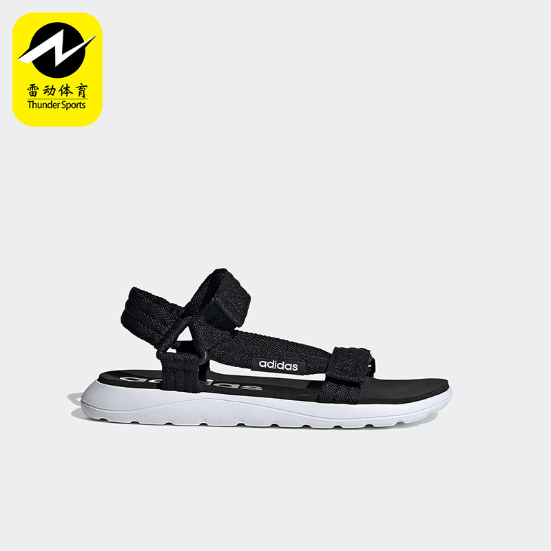 Adidas/阿迪达斯正品COMFORT SANDALS大童户外魔术贴凉鞋FV8806